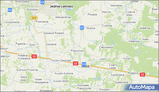 mapa Niemianowice, Niemianowice na mapie Targeo