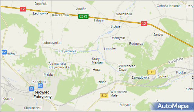 mapa Niemirów gmina Rejowiec, Niemirów gmina Rejowiec na mapie Targeo