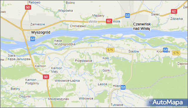 mapa Nowa Wieś-Śladów, Nowa Wieś-Śladów na mapie Targeo