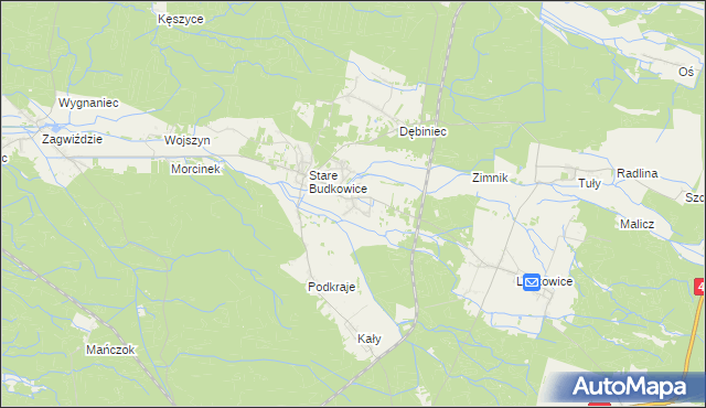 mapa Nowe Budkowice, Nowe Budkowice na mapie Targeo