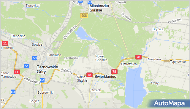 mapa Nowe Chechło, Nowe Chechło na mapie Targeo