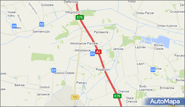 mapa Orądki, Orądki na mapie Targeo