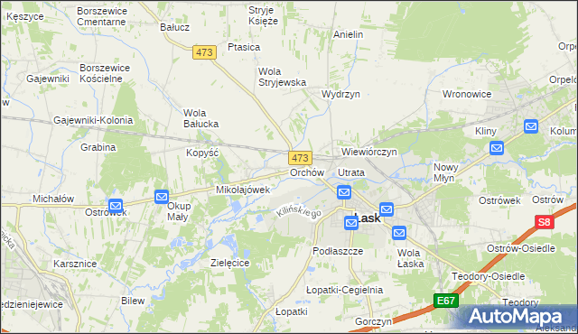 mapa Orchów, Orchów na mapie Targeo