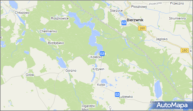 mapa Ostromęcko, Ostromęcko na mapie Targeo