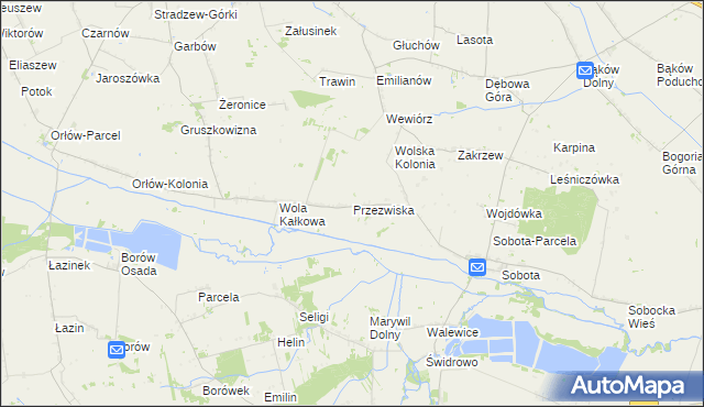 mapa Przezwiska, Przezwiska na mapie Targeo