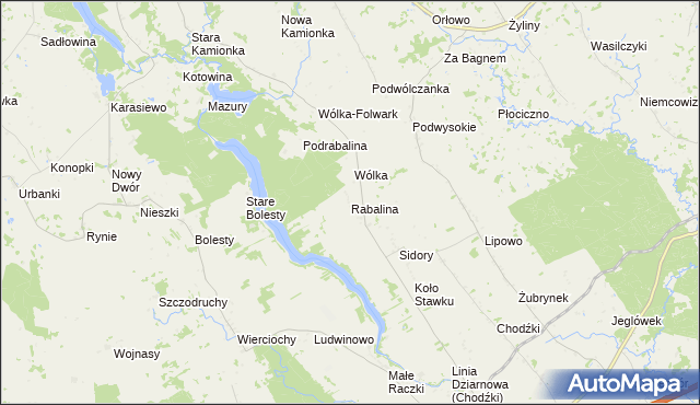 mapa Rabalina, Rabalina na mapie Targeo