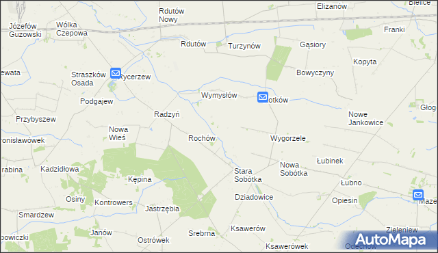 mapa Rochówek, Rochówek na mapie Targeo