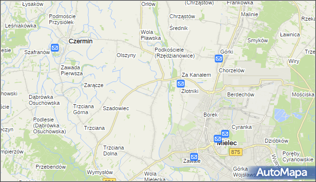 mapa Rzędzianowice, Rzędzianowice na mapie Targeo