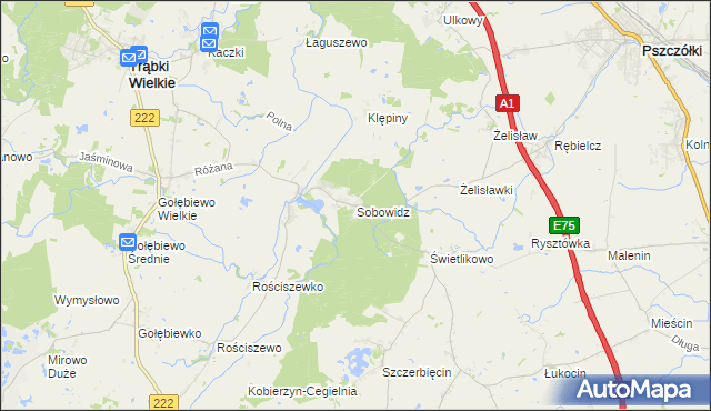 mapa Sobowidz, Sobowidz na mapie Targeo