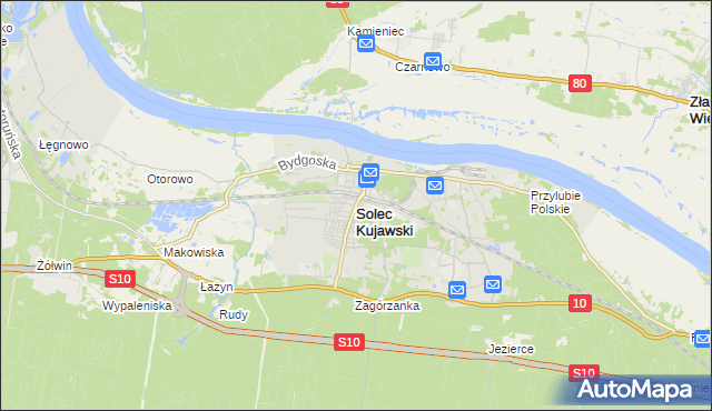 mapa Solec Kujawski, Solec Kujawski na mapie Targeo