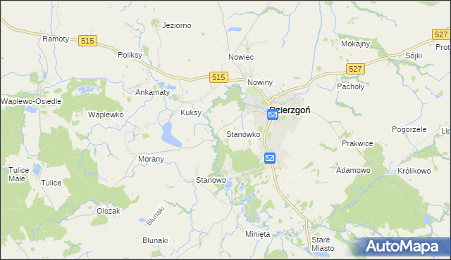 mapa Stanówko, Stanówko na mapie Targeo