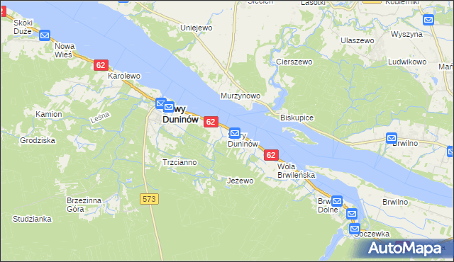 mapa Stary Duninów, Stary Duninów na mapie Targeo