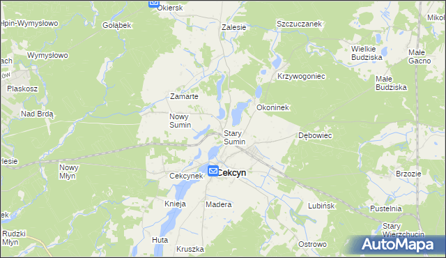 mapa Stary Sumin, Stary Sumin na mapie Targeo