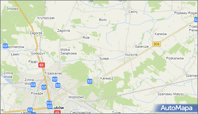 mapa Suleje, Suleje na mapie Targeo