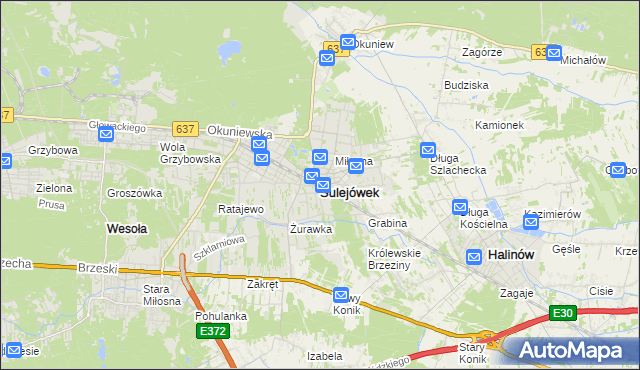 mapa Sulejówek, Sulejówek na mapie Targeo