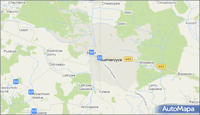 mapa Sulmierzyce powiat krotoszyński, Sulmierzyce powiat krotoszyński na mapie Targeo