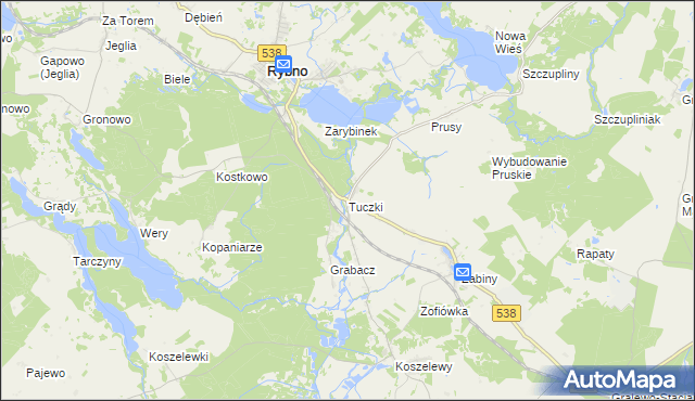 mapa Tuczki, Tuczki na mapie Targeo