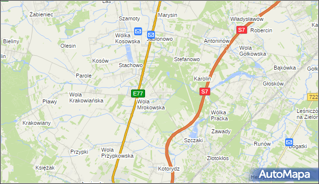 mapa Warszawianka, Warszawianka na mapie Targeo