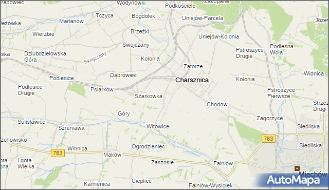 mapa Ciszowice, Ciszowice na mapie Targeo