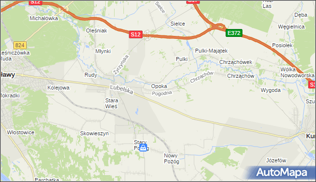 mapa Witowice gmina Końskowola, Witowice gmina Końskowola na mapie Targeo