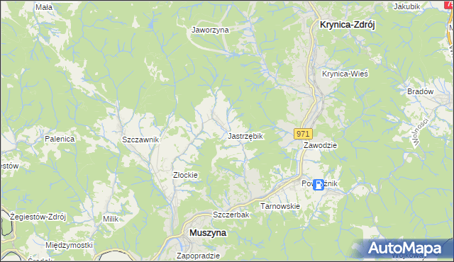 mapa Jastrzębik, Jastrzębik na mapie Targeo