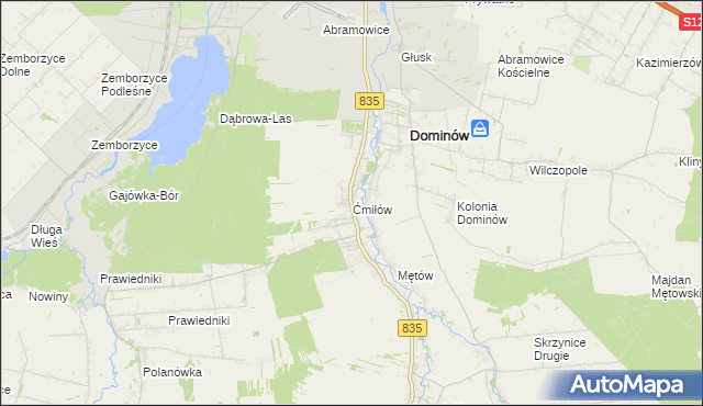 mapa Ćmiłów, Ćmiłów na mapie Targeo