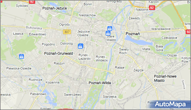 mapa Rynek Wildecki, Rynek Wildecki na mapie Targeo