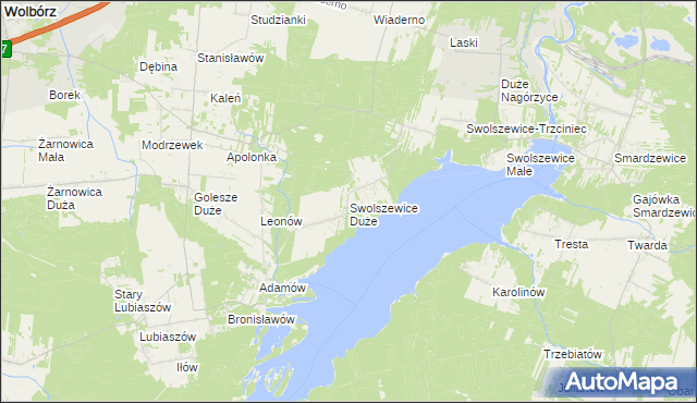 mapa Swolszewice Duże, Swolszewice Duże na mapie Targeo