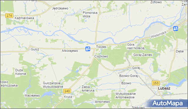 mapa Ciszkowo, Ciszkowo na mapie Targeo