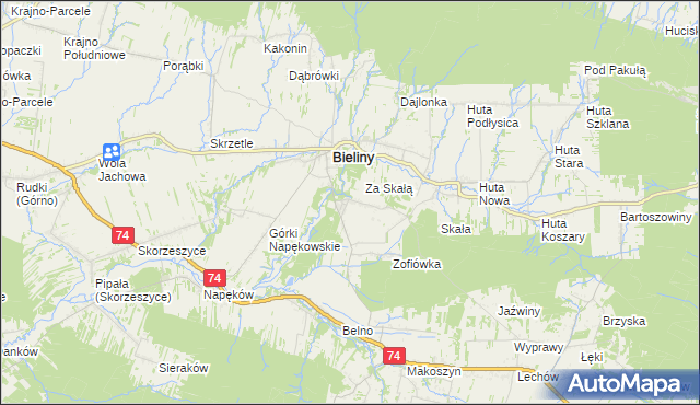 mapa Czaplów, Czaplów na mapie Targeo