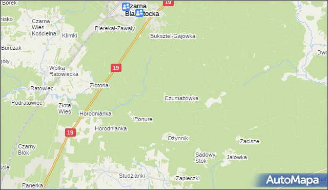 mapa Czumażówka, Czumażówka na mapie Targeo