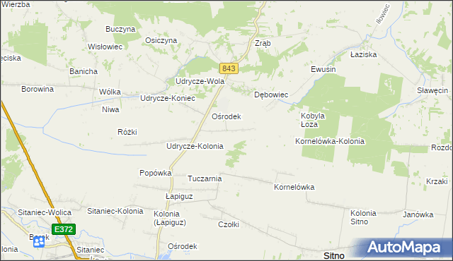 mapa Dębowiec-Kolonia, Dębowiec-Kolonia na mapie Targeo