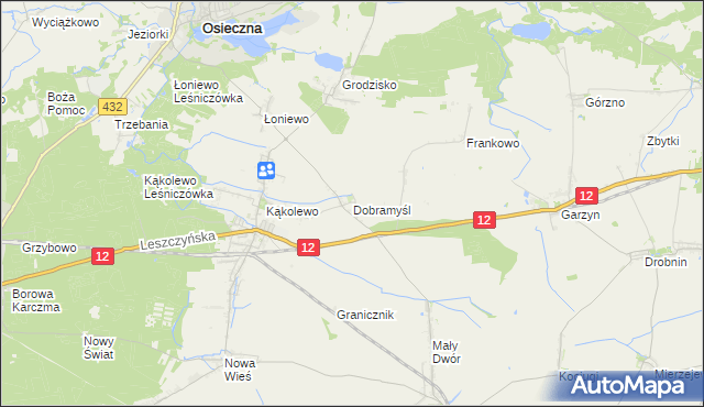 mapa Dobramyśl, Dobramyśl na mapie Targeo