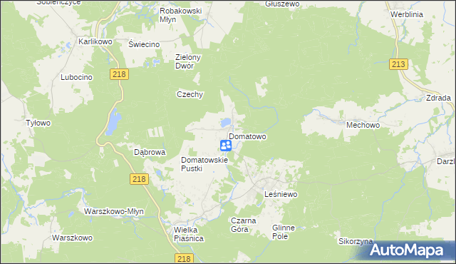 mapa Domatowo, Domatowo na mapie Targeo