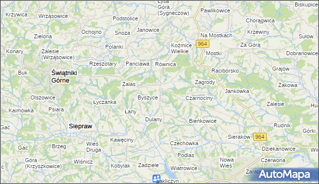 mapa Gorzków gmina Wieliczka, Gorzków gmina Wieliczka na mapie Targeo