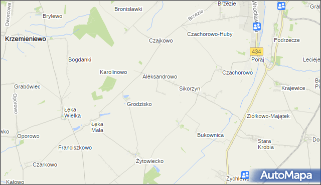 mapa Huby Pijanowskie, Huby Pijanowskie na mapie Targeo