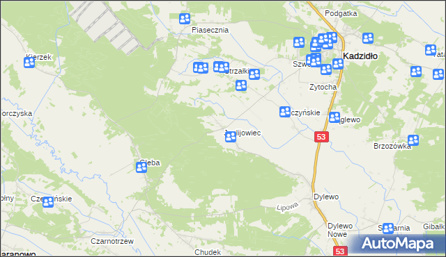 mapa Jeglijowiec, Jeglijowiec na mapie Targeo