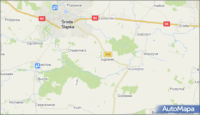 mapa Jugowiec, Jugowiec na mapie Targeo