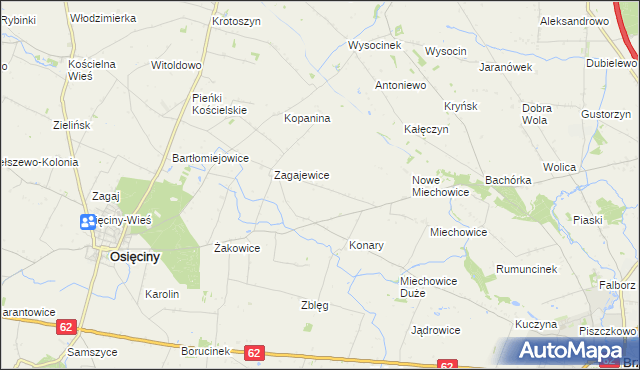 mapa Lekarzewice, Lekarzewice na mapie Targeo