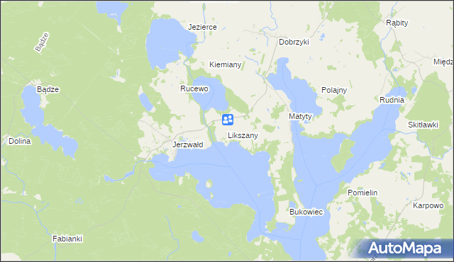 mapa Likszany, Likszany na mapie Targeo