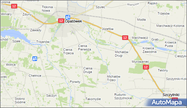 mapa Michałów Czwarty, Michałów Czwarty na mapie Targeo