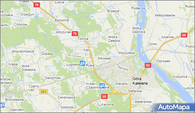 mapa Mikówiec, Mikówiec na mapie Targeo