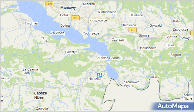 mapa Niedzica-Zamek, Niedzica-Zamek na mapie Targeo