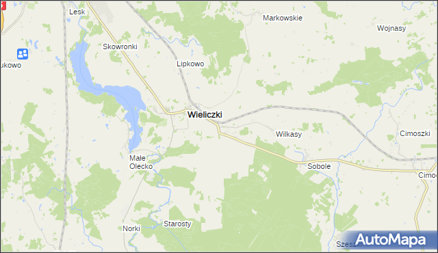 mapa Niedźwiedzkie gmina Wieliczki, Niedźwiedzkie gmina Wieliczki na mapie Targeo