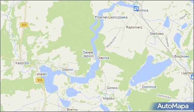 mapa Olejnica, Olejnica na mapie Targeo