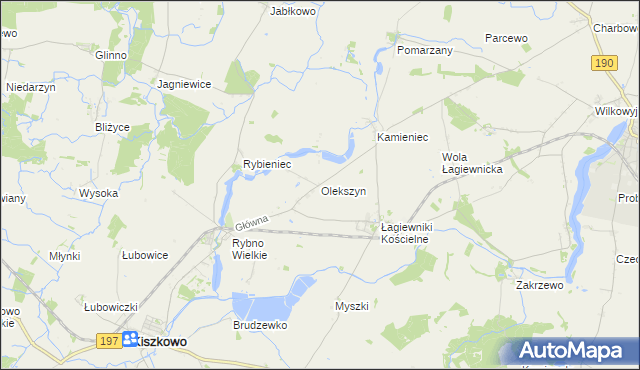 mapa Olekszyn, Olekszyn na mapie Targeo