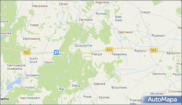 mapa Pietrzyk, Pietrzyk na mapie Targeo