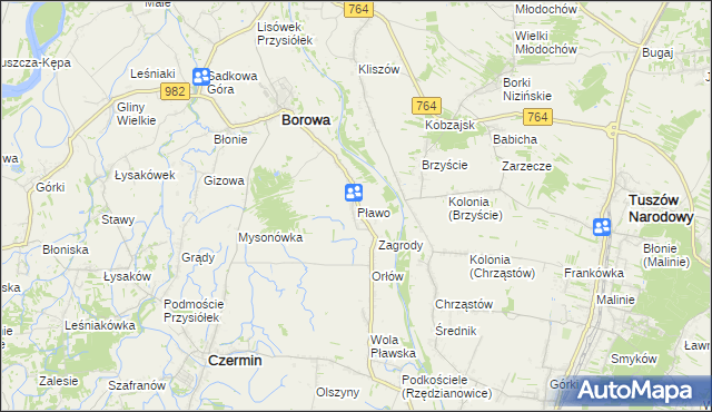 mapa Pławo, Pławo na mapie Targeo