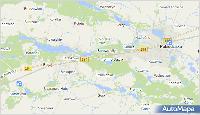mapa Promno-Stacja, Promno-Stacja na mapie Targeo