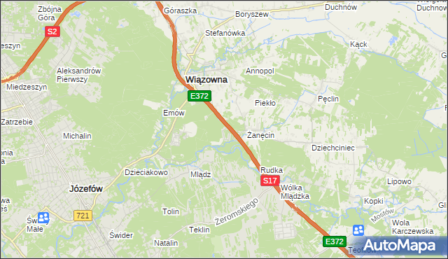 mapa Radiówek, Radiówek na mapie Targeo